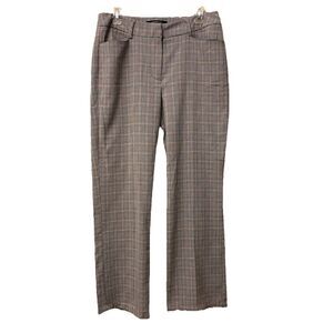 Chadwick’s Pink Grey Black Houndstooth Plaid Pants 6 Tall